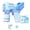 Blue, variant on Automatic Handheld Bubble Machine for Adults, 65ml Portable Bubble Blower for Party Favors, Outdoor Summer Fun and Wedding Decor, Pink