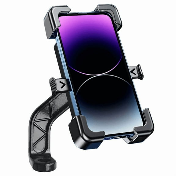Universal Motorcycle Phone Mount, [Shockproof][360° Rotatable] Bike Phone Holder forFood Delivery (Uber Eats/DoorDash), Waterproof Handlebar Phone Bracket Fits iPhone 15/14/13 Pro Max, Samsung Galaxy