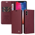 thumbnail image 5 of Funda para iPhone X/XS Estuche de Cuero PU Tipo Cartera con Ranuras para Tarjetas y Cierre Magnético, 5 of 5