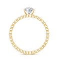 thumbnail image 2 of Rosec Jewels Pear Lab Grown Diamond Designer Teardrop Engagement Ring, 0.6 Ct, EF-VS Grade, 14K Yellow Gold, US 9.00, 2 of 8