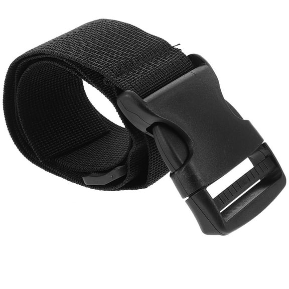 ibasenice Universal Black Nylon Strap with Buckle for Travel Luggage and Bag Extension