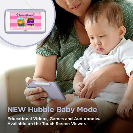 Hubble Connected Nursery Pal Deluxe Twin Wireless, Wi-Fi Enabled Baby Monitor - White