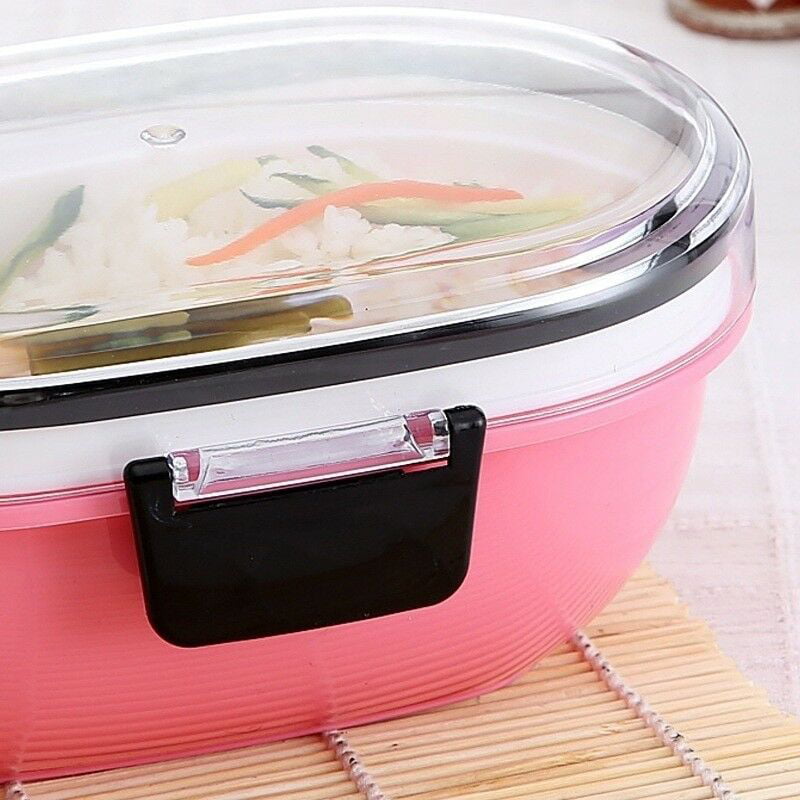 Bento Lunch Box With Spoon Tableware Dinner Set Safe Microwave Container Popular 
