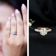 thumbnail image 4 of Rosec Jewels Lab Grown Diamond Solitaire Engagement Ring 2 Carat - IGI Certified (E-VS1 Quality) - with Jewelry Box, 10K Yellow Gold, US 9.00, 4 of 9