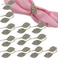thumbnail image 6 of CJC 12 Pcs Rhinestone Napkin Rings, Handmade Serviette Buckle for Place Settings Wedding Receptions Party Dinner, 6 of 8