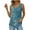 Tank Tops-Green, variant on Brilliant Womens Tank Tops Plus Size Women's Summer Casual Loose Fit Pleated Neck Sleeveless Shirts Tops (Blue,XXL)