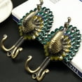 thumbnail image 6 of CIYISON Vintage Peacock Hook Wall Towel Hook for Bathroom Zinc Alloy Coat Hooks Rustproof Hanger Kitchen Hardware Racks, 6 of 18