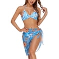 thumbnail image 2 of SAYOO - Blusas para mujer, falda transparente con amarre/cárdigan de manga larga para cubrir ropa de playa SAYOO Sexy, 2 of 7