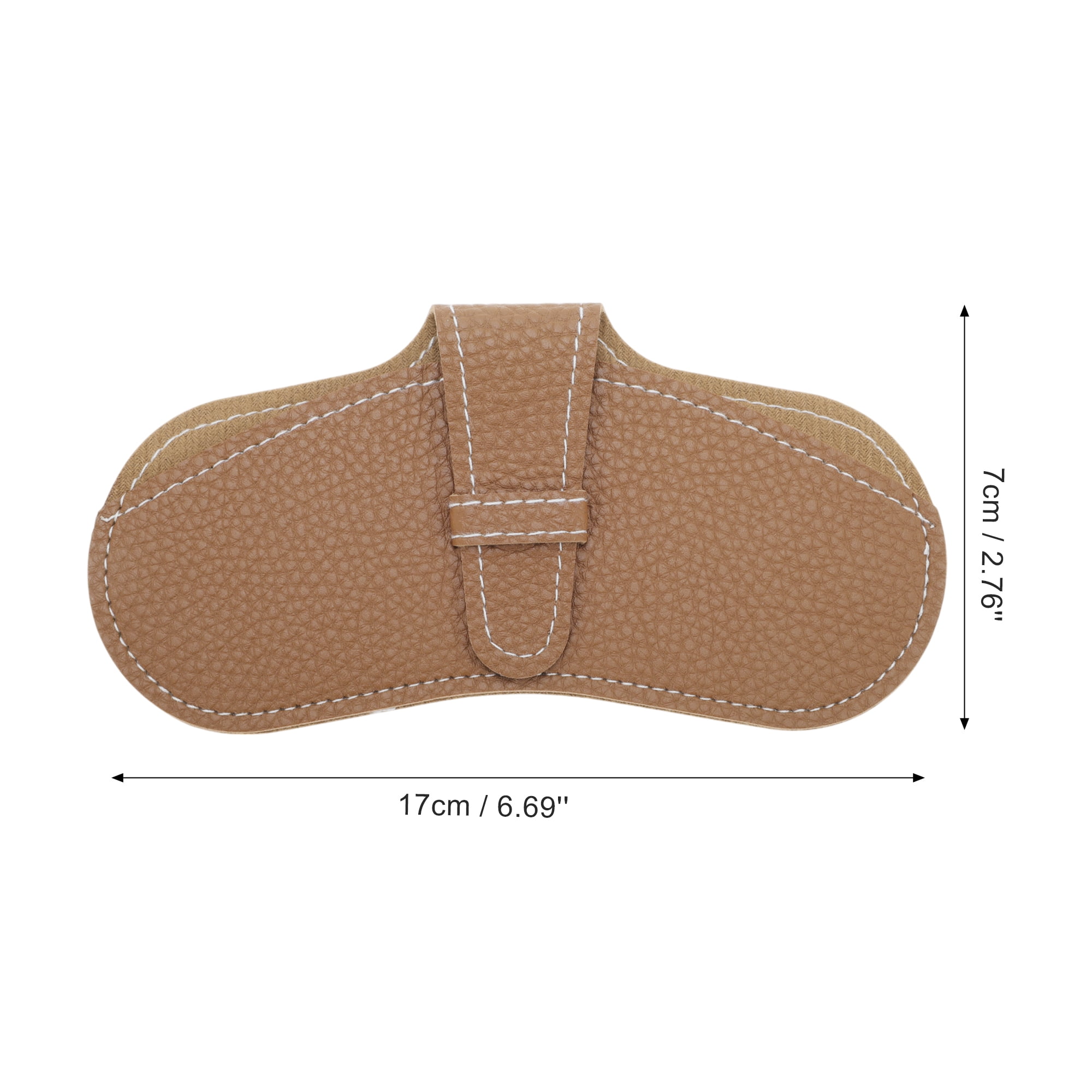 Unique Bargains Portable Eyeglasses Bag Durable Eyeglasses Storage 1 Pc Camel