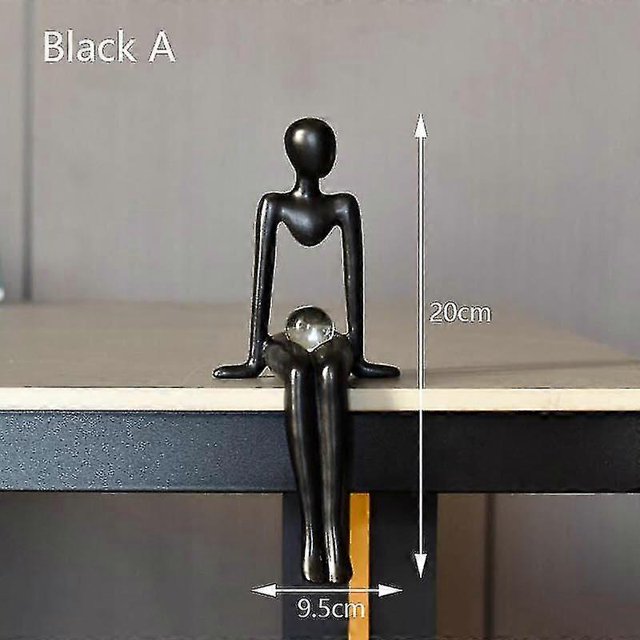 Thinker Abstract Art Sculpture Statues Modern Home Decor For Bookshelf Office Resin Figurines Table Shelf Desktop Decoration