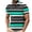 Multicolor#04, variant on ZCFZJW Mens Striped Color Block Print T-Shirts Lightweight Casual Summer Short Sleeve Button up V Neck Henley Shirts Loose Regular Fit Comfy Workout Tees Tops Multicolor#05 XXXL