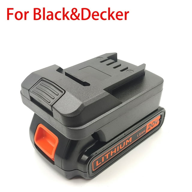 Adaptador de Batería para para Negro y*Decker/cable Porter/Stanley 18V 20V Baterías de Ion de Litio Convirtiéndose a para Parque*Lado Herramientas de 20V