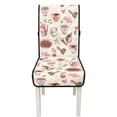 thumbnail image 7 of TSOVTHRID Coffee Cup Bean Heart Print Quilted Dining Chair Covers Stretch Armless Chair Slipcovers Non-Slip Scratch Resistant Seat Cushion Covers for Home, Restaurant, Set of 4, 7 of 7