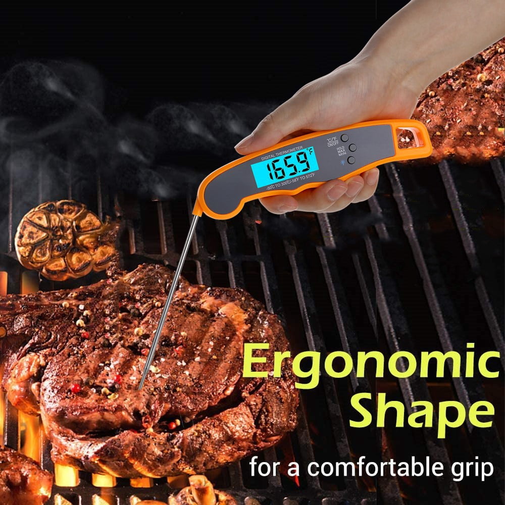 LAATIKUI Meat thermometer food grill measurement waterproof probe thermometer