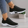 thumbnail image 4 of Chaussures de Sport à Coussin d'Air pour Femmes, Espadrilles de Course Basses en Tricot Confortables à Lacets, Chaussures de Sport Extérieures pour Femmes et Filles, 4 of 4