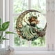 thumbnail image 4 of Decoración colgante de luna y bruja para Halloween | Atrapasueños de acrílico brillante | Decoración espeluznante para fiestas en el hogar, ventanas o puertas | Crea una escena mágica de Halloween, 4 of 5