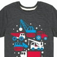 thumbnail image 3 of Instant Message - Americana - Red, White, & Blue Construction Trucks - Toddler & Youth Short Sleeve Graphic T-Shirt, 3 of 6