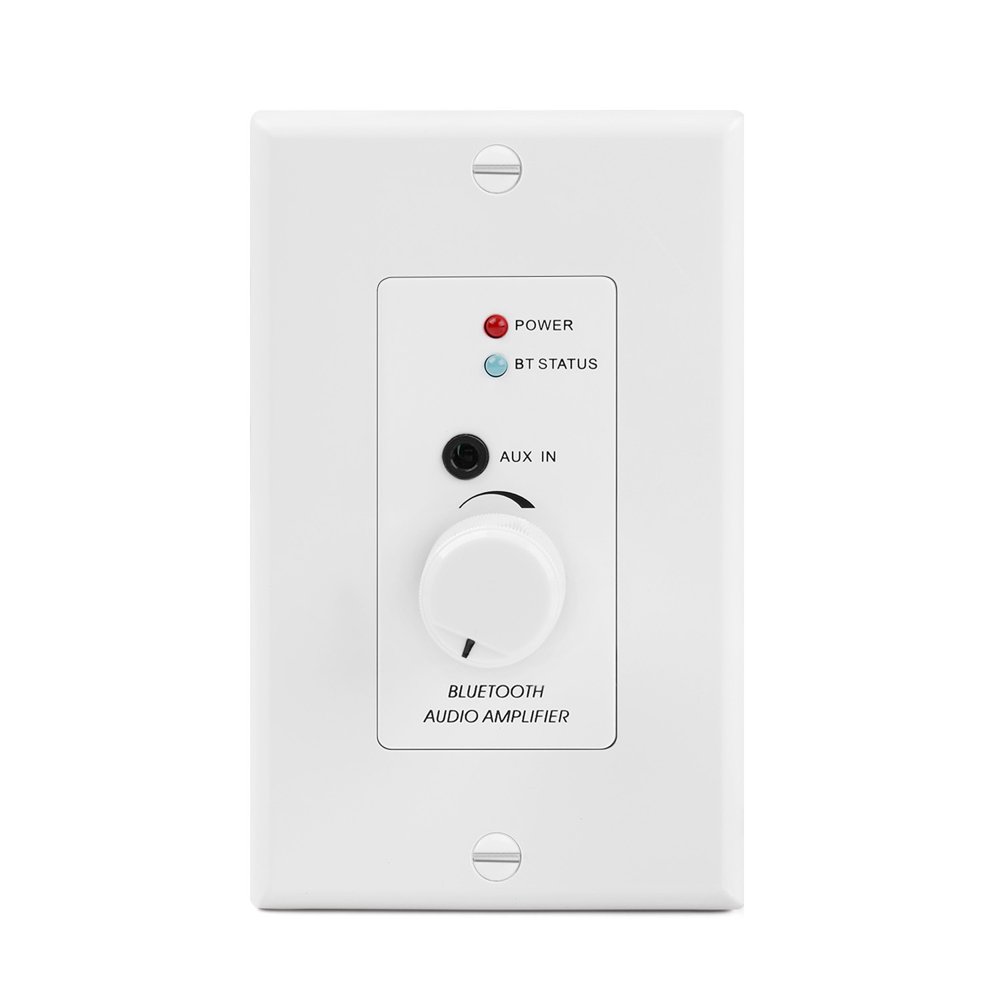 InWall Bluetooth Audio Receiver Wall Plate, BT 4.2 Wireless Adapter