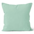 thumbnail image 1 of Encasa Homes Throw Pillow Cover 2pc Set - Mint Green - 16 x 16 inch Solid Dyed Cotton Canvas Square Accent Decorative Cushion Case for Couch Sofa Chair Bed & Home Only Covers, 1 of 1