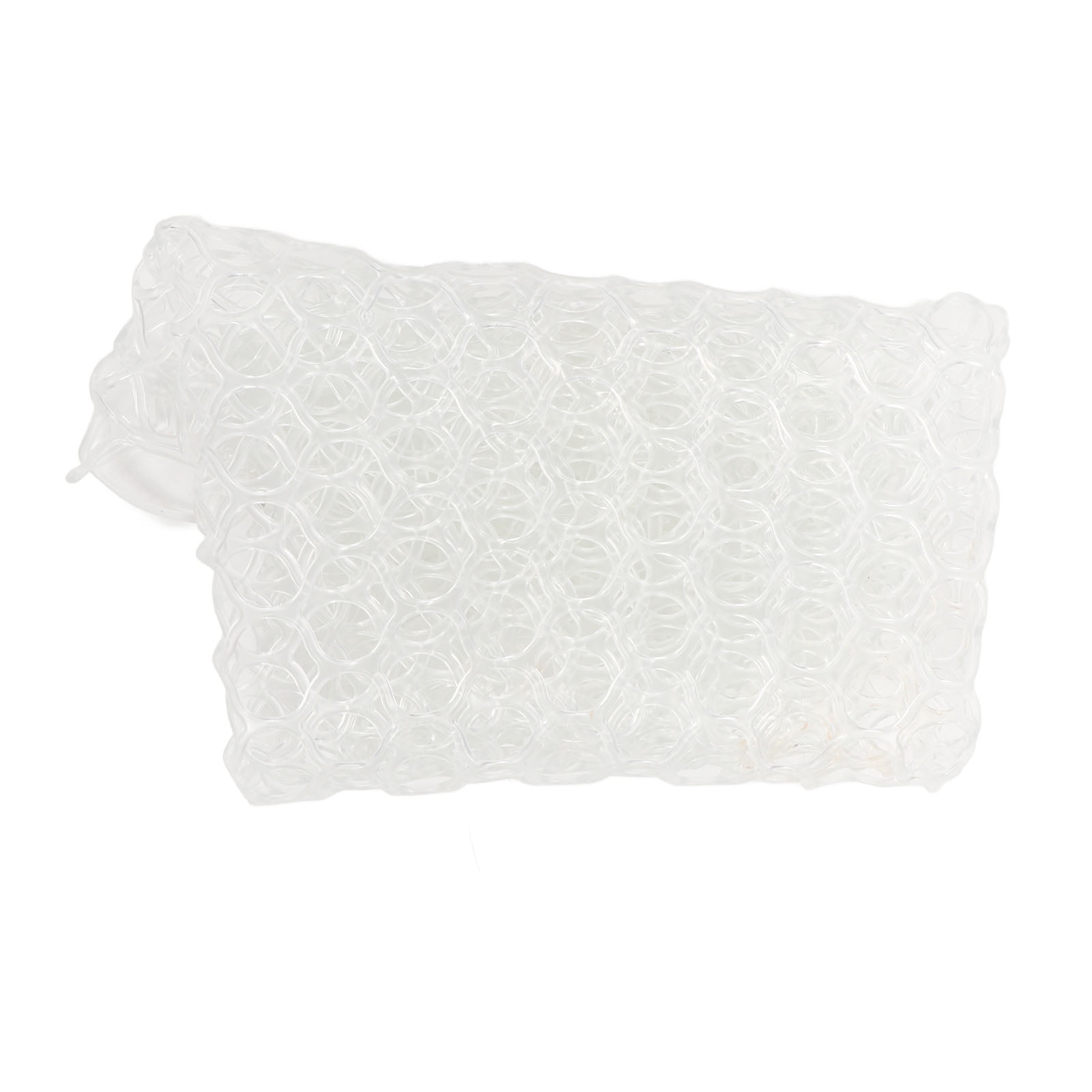 Suodoka Fishing Landing Net Replacement Transparent White Collapsible Rubber 21.7 Inches / 55 cm Deep Fly Fishing Net Wading Equipment for Angler