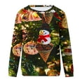 thumbnail image 4 of WXLWZYWL Womens Christmas Sweatshirts Cute Xmas Ugly 3D Graphic Print Sweaters Oversized Long Sleeve Round Neck Pullover Tops, 4 of 4