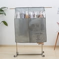 thumbnail image 1 of Transluscent Garment Cover Clothes Dust Cover Nonwoven Dust Prevention Waterproof Transparent Window Design Hanging Garment Protectors, 1 of 5