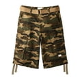 thumbnail image 2 of Ma Croix Pro Club Mens Cotton Twill Cargo Short Pants with Belt 30"-52", 2 of 4