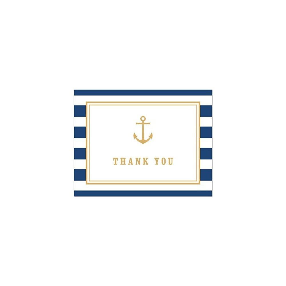 Paper Anchor Mini Cards // Blank Cards // Enclosure Cards // Nautical Note Cards // Square Cards