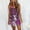 Purple, variant on Babysbule Dresses for Women Women Fashion Casual Sleeveless Floral Print Sling Belt Mini Dress