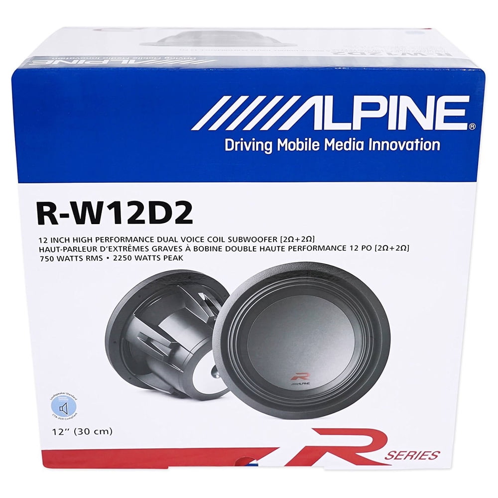 Alpine R12 Subwoofer | Alpine SWR-1222D Type-R 12 subwoofer with dual 2 ...
