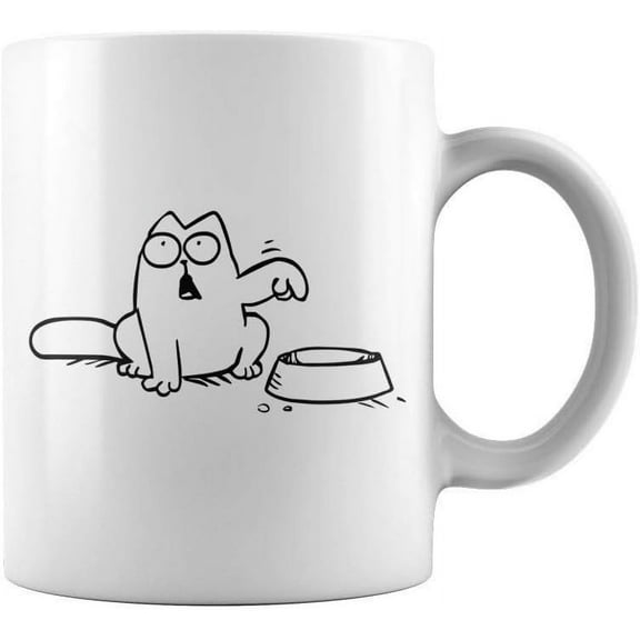 Apular Ceramic Funny Mug SIMONS CAT 11oz White Coffee Mug Ceramic Personalised Coffee and Tea Cup Engagement Gift ABCDE0066 11 oz Mug