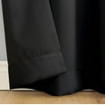 thumbnail image 3 of 100% Complete Blackout Thermal Insulated Window Curtain Grommet Panels for Living Room & Bedroom - Energy Savings & Sound Dampening, Set of 2,Dark Gray, 3 of 3