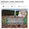 thumbnail image 3 of Outsunny Manual Lawn Aerator with Adjustable Handle, 3 of 8