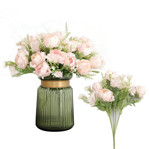 SPRING PARK 1Pc Artificial Flowers Bouquet Fake Wildflowers Arrangements with Stems for Wedding Home Centerpieces Decor