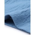 thumbnail image 5 of Casual Shorts for Women Elastic Waist Drawstring Keen Length Summer Comfy Shorts with Pockets XS Blue, 5 of 6