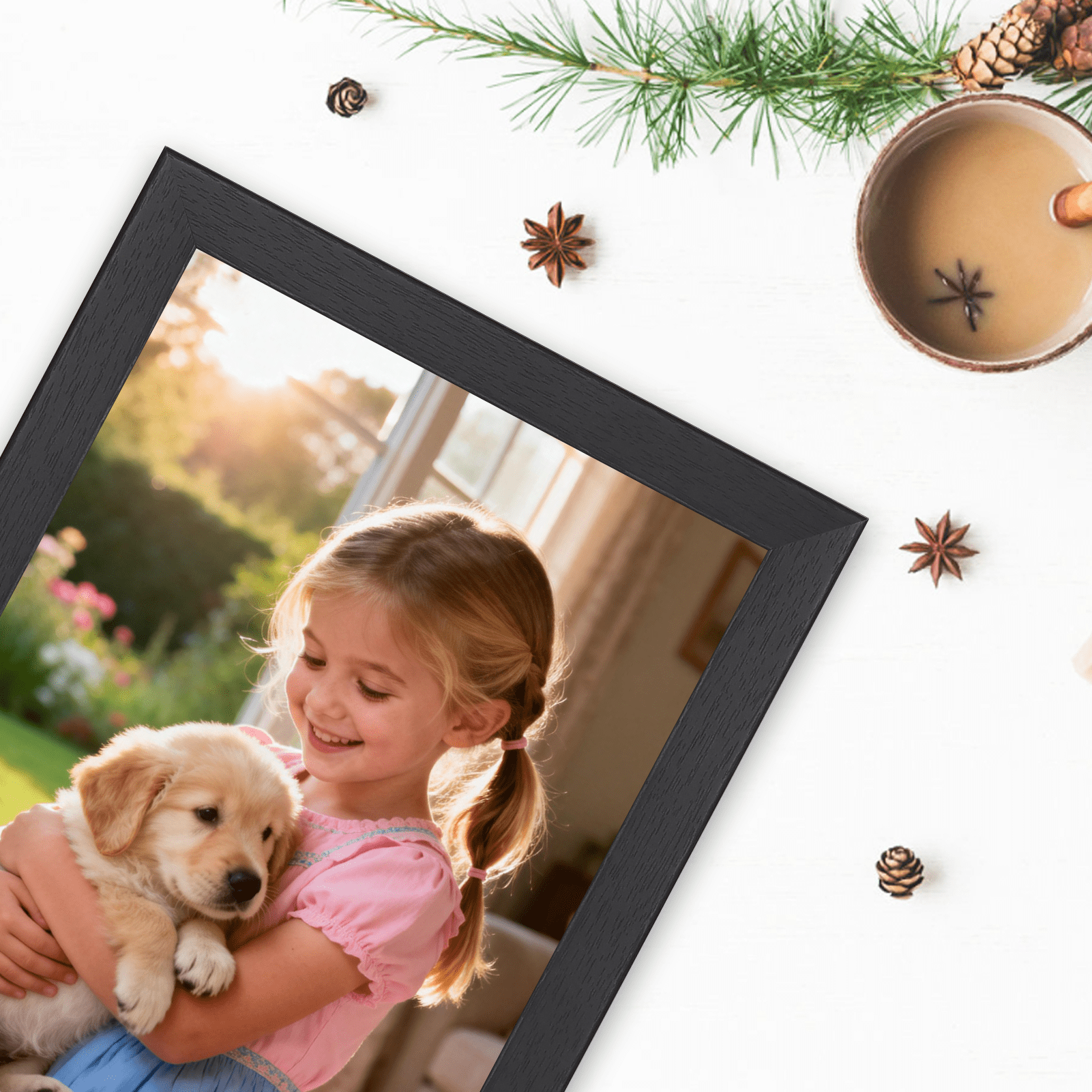 7 Pack 8x10 Picture Frames for Wall Mount and Tabletop Display