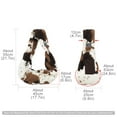 thumbnail image 3 of Soft Plush Small Dog Bag Pet Carrier Cat Bag Puppy Kitten Travel Shoulder Slings Bag (Black White), 3 of 6