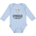 thumbnail image 3 of Inktastic Hanukkah Babys 1st Menorah Boys or Girls Long Sleeve Baby Bodysuit, 3 of 5