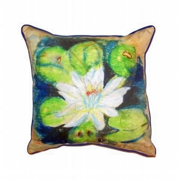 Water Lily On Rice Extra Large Zippered Pillow - 20 x 24 in.