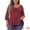 Burgundy, variant on Unique Bargains Women's Plus Size Blouse Sweetheart Neck Elbow Sleeve Peplum Tops 2X Burgundy
