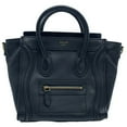 thumbnail image 1 of Pre-Owned Celine Luggage Nano Shopper Handbag Shoulder Bag 2way Black 168243 Women's... (Good), 1 of 7