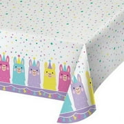 Llama Party Plastic Table Cover - 1 per pack - Party Supplies