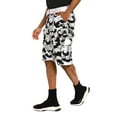 thumbnail image 3 of G-Style USA Men's Relaxed Fit Belted Camo Cargo Shorts - Black/White - 40, 3 of 6