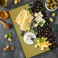 thumbnail image 5 of Ice Cream Cutting Board, Waffle Chocolate Flavor Dessert Delicious Yummy Backdrop Graphic, Decorative Tempered Glass Cutting and Serving Board, Large Size, Dark Brown Mustard, by Ambesonne, 5 of 5