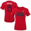 Megan Rapinoe USWNT Women's 2019 FIFA Women's World Cup Champions Name & Number T-Shirt - Red