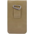 thumbnail image 3 of Handy Faux Leather Protective Vertical Wallet Carrying Case Pouch with Keychain Carabiner and Rear Belt Loop fits up to 6", 6.25" XL sized phones (or up to 6.5in x 4in), 3 of 5