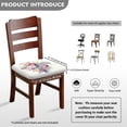 thumbnail image 2 of Easter Flower Cross Dining Chair Square Cushion Covers Set Stretch Chair Seat Decorative Cover Anti-Scratch Soft Chair Seat Protector Daily Decoration for Office High Chairs, 2 of 5