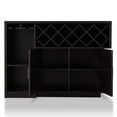 thumbnail image 4 of 24/7 Shop At Home Enzo Multi-Storage Espresso Wood Credenza Sideboar Diningroom Buffet, 4 of 5