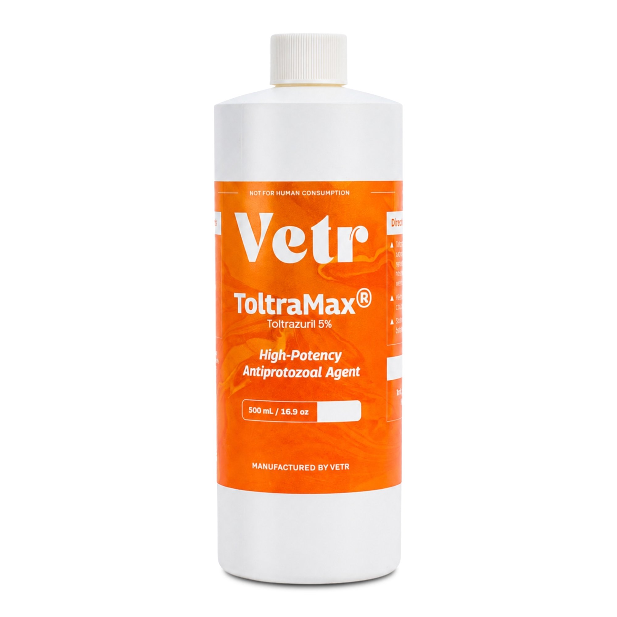 Vetr Toltramax 5% Oral Solution for Horses, Dogs & Cats, Easy Administration, Alfalfa, 500 ml