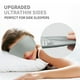 thumbnail image 2 of Antifaz 3D para Dormir para Hombres y Mujeres (Paquete de 2), Máscara de Ojos con Bloqueo Total de Luz, Máscara para Dormir de Lado, Espuma con Memoria Ajustable y Lavable, Negro y Gris Plateado, 2 of 3
